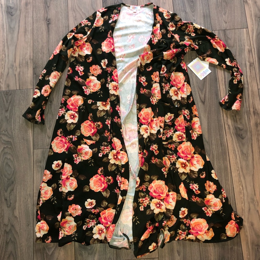 Lularoe Sarah Cardigan floral print